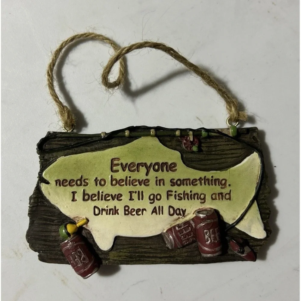 Bass Pro Shop Beer Theme Christmas Ornament